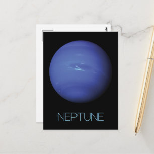 Rymden, Galaxy, Solar System, Planet Neptune Vykort