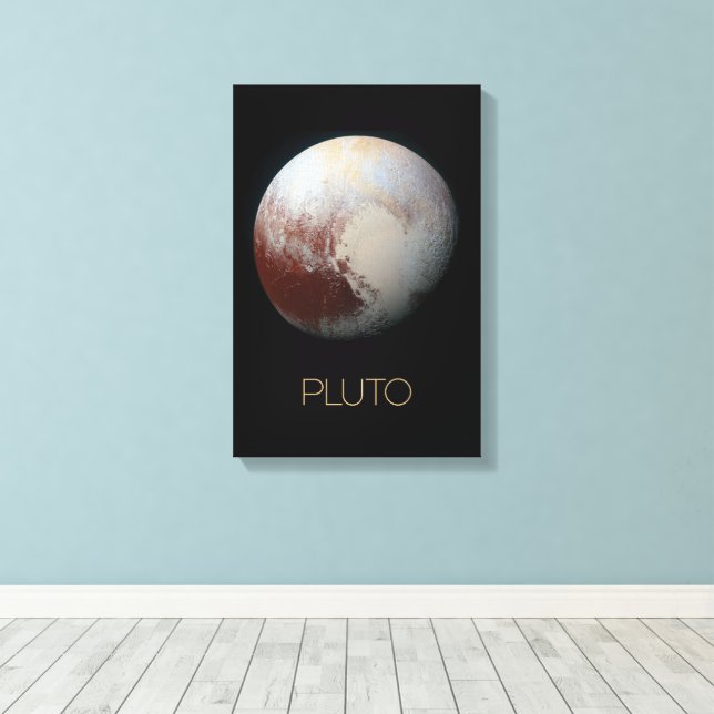 Rymden, Galaxy, Solar System, Planet Pluto Canvastryck (Insitu (trägolv))