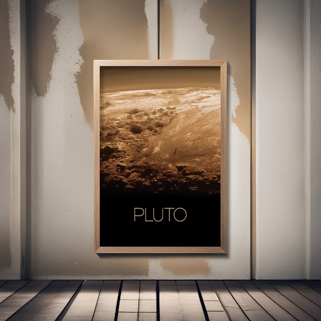 Rymden, Galaxy, Solar System, Planet Pluto Fototryck (Skapare uppladdad)