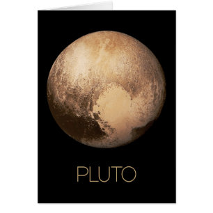 Rymden, Galaxy, Solar System, Planet Pluto Hälsningskort