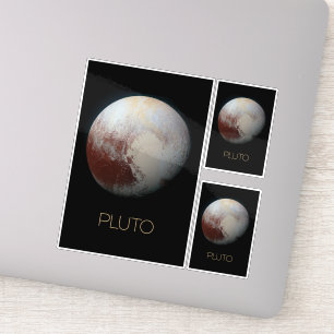 Rymden, Galaxy, Solar System, Planet Pluto Klistermärken