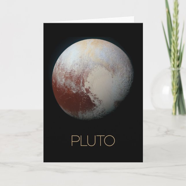 Rymden, Galaxy, Solar System, Planet Pluto Kort (Framsida)