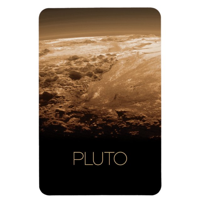 Rymden, Galaxy, Solar System, Planet Pluto Magnet (Vertikal)