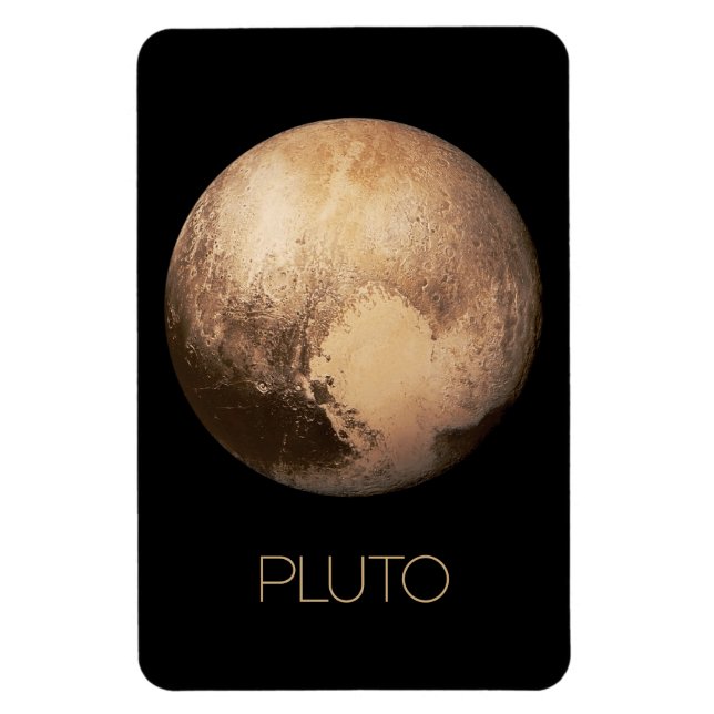 Rymden, Galaxy, Solar System, Planet Pluto Magnet (Vertikal)