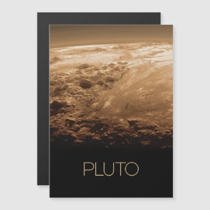 Rymden, Galaxy, Solar System, Planet Pluto Magnetisk Inbjudningskort