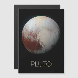 Rymden, Galaxy, Solar System, Planet Pluto Magnetisk Inbjudningskort