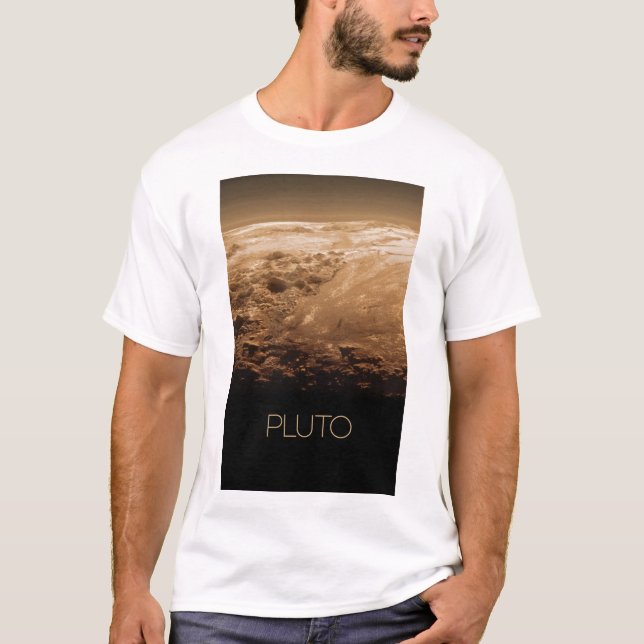 Rymden, Galaxy, Solar System, Planet Pluto T Shirt (Framsida)