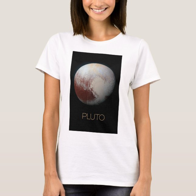 Rymden, Galaxy, Solar System, Planet Pluto T Shirt (Framsida)