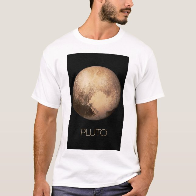 Rymden, Galaxy, Solar System, Planet Pluto T Shirt (Framsida)