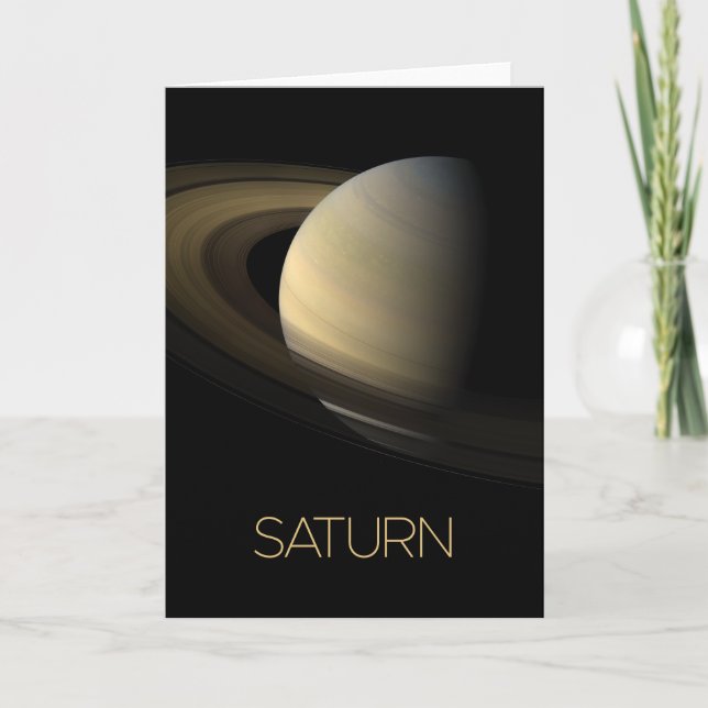 Rymden, Galaxy, Solar System, Planet Saturn Kort (Framsida)