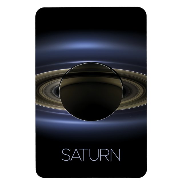 Rymden, Galaxy, Solar System, Planet Saturn Magnet (Vertikal)