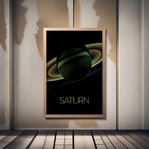 Rymden, Galaxy, Solar System, Planet Saturn Poster