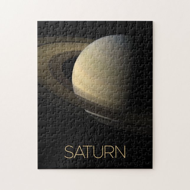 Rymden, Galaxy, Solar System, Planet Saturn Pussel (Vertikal)
