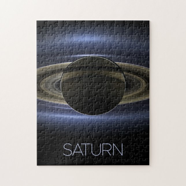 Rymden, Galaxy, Solar System, Planet Saturn Pussel (Vertikal)