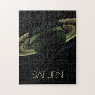 Rymden, Galaxy, Solar System, Planet Saturn Pussel