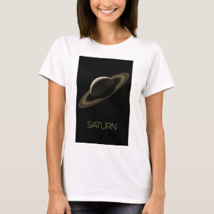 Rymden, Galaxy, Solar System, Planet Saturn T Shirt