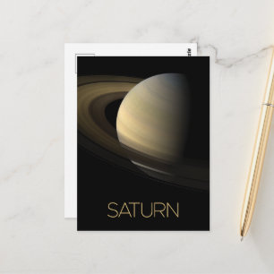 Rymden, Galaxy, Solar System, Planet Saturn Vykort