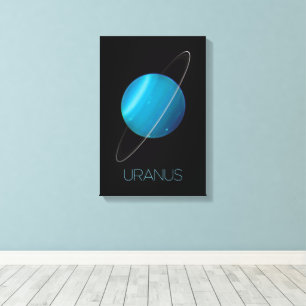 Rymden, Galaxy, Solar System, Planet Uranus Canvastryck
