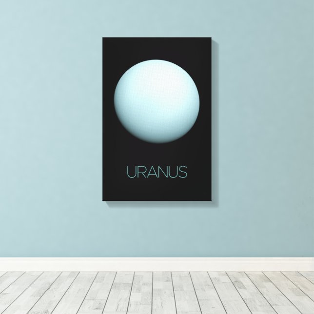 Rymden, Galaxy, Solar System, Planet Uranus Canvastryck (Insitu (trägolv))