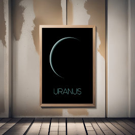 Rymden, Galaxy, Solar System, Planet Uranus Fototryck