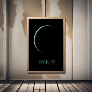 Rymden, Galaxy, Solar System, Planet Uranus Fototryck