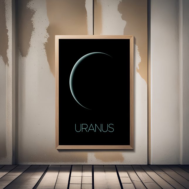 Rymden, Galaxy, Solar System, Planet Uranus Fototryck (Skapare uppladdad)