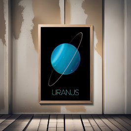 Rymden, Galaxy, Solar System, Planet Uranus Fototryck