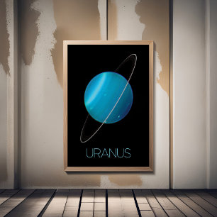 Rymden, Galaxy, Solar System, Planet Uranus Fototryck
