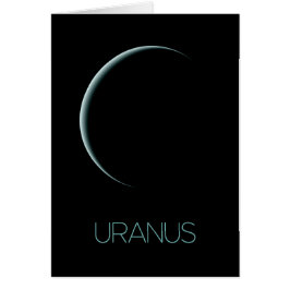 Rymden, Galaxy, Solar System, Planet Uranus Hälsningskort