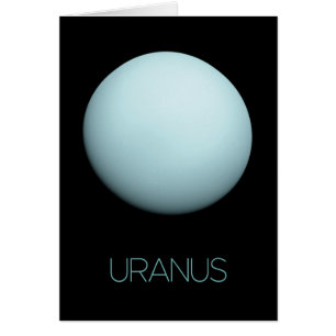Rymden, Galaxy, Solar System, Planet Uranus Hälsningskort