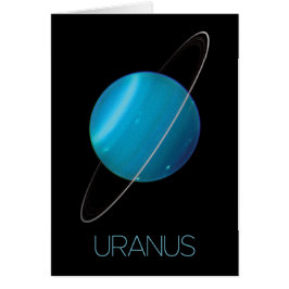 Rymden, Galaxy, Solar System, Planet Uranus Hälsningskort