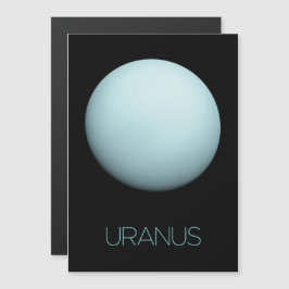 Rymden, Galaxy, Solar System, Planet Uranus Magnetisk Inbjudningskort