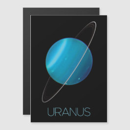 Rymden, Galaxy, Solar System, Planet Uranus Magnetisk Inbjudningskort