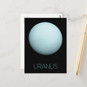 Rymden, Galaxy, Solar System, Planet Uranus Vykort