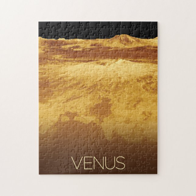 Rymden, Galaxy, Solar System, Planet Venus Pussel (Vertikal)