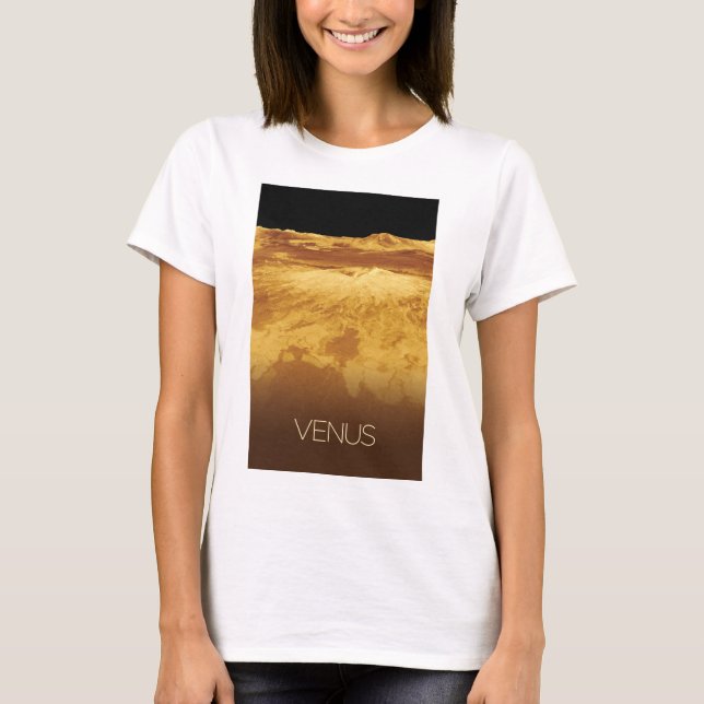 Rymden, Galaxy, Solar System, Planet Venus T Shirt (Framsida)