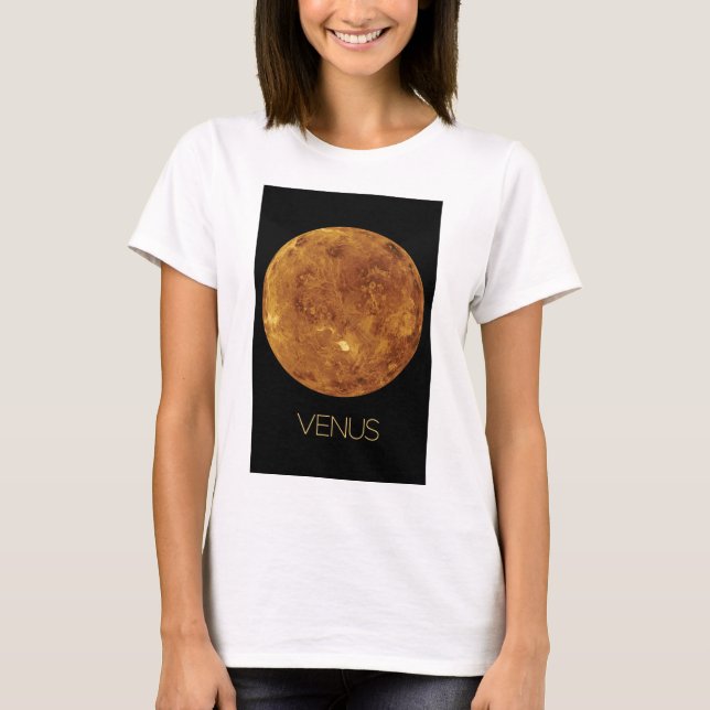 Rymden, Galaxy, Solar System, Planet Venus T Shirt (Framsida)