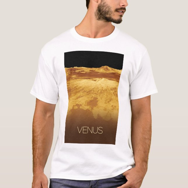 Rymden, Galaxy, Solar System, Planet Venus T Shirt (Framsida)