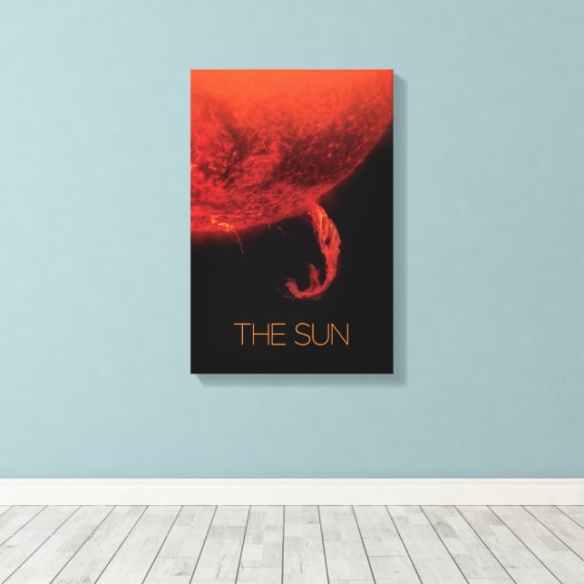 Rymden, Galaxy, Solar System, Stars, Sol Canvastryck (Insitu (trägolv))