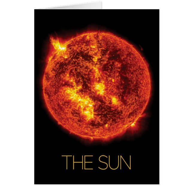Rymden, Galaxy, Solar System, Stars, Sol Hälsningskort (Framsidan)