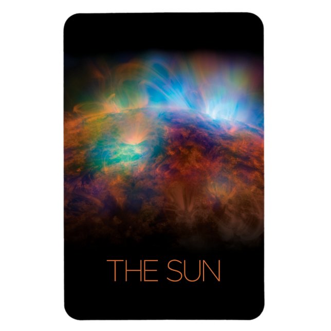 Rymden, Galaxy, Solar System, Stars, Sol Magnet (Vertikal)