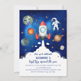 Rymden Galaxy Starry firar först baby sho Inbjudningar