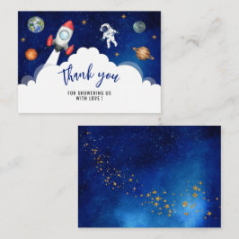Rymden galaxy starry tack anteckningskort