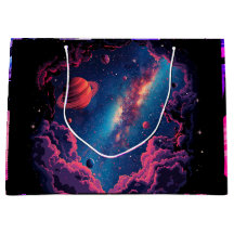 Rymden Gift Bag Celestial Galaxy Stars