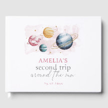 Rymden Girl Birthday Galaxy Stars Planets