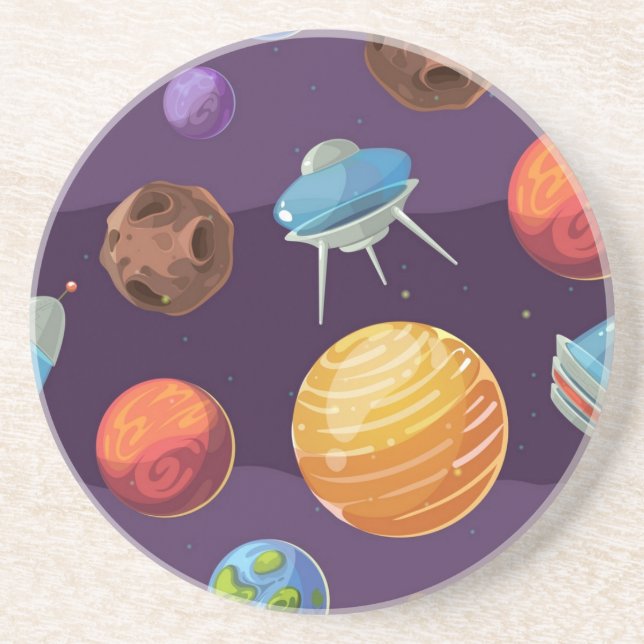 rymden, himlar, stjärnor, astronomi, astronaut, un underlägg (Framsidan)