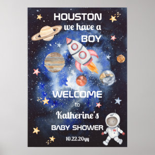 Rymden Houston... Vi har en pojkbabyskabare Poster