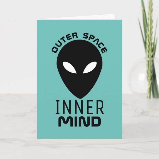 Rymden Inner Mind, utomjordisk Alien Kort (Framsida)