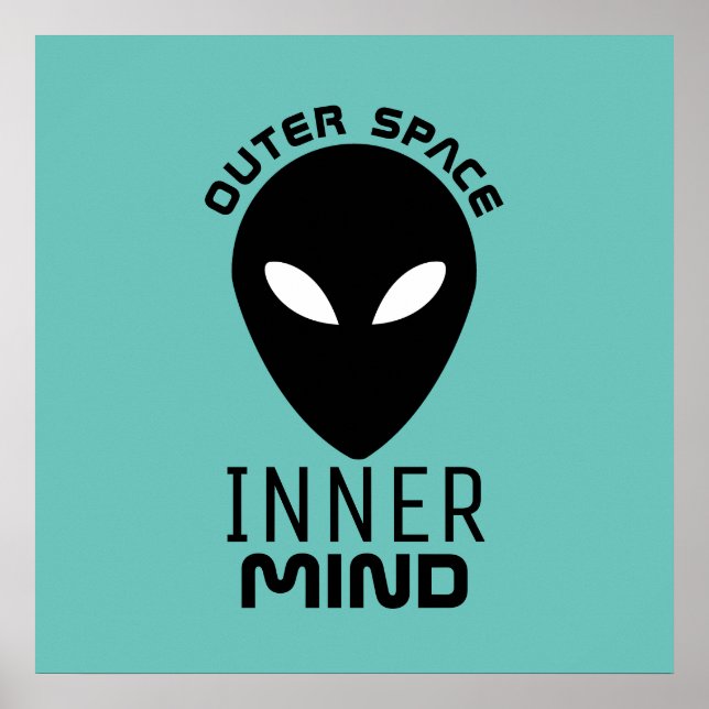 Rymden Inner Mind, utomjordisk Alien Poster (Framsidan)