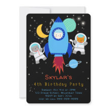 Rymden Kittens Cat Astronaut Barns födelsedag